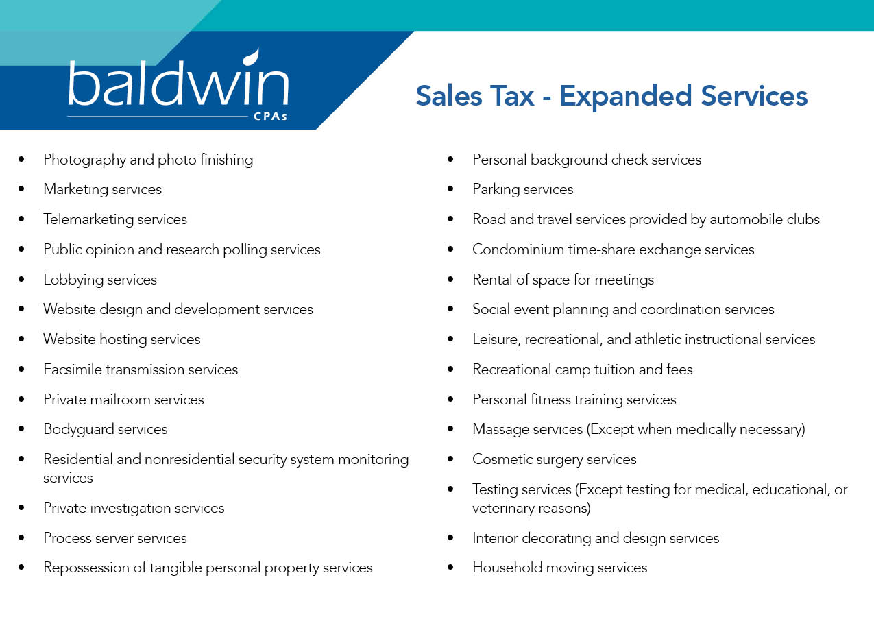 BCPA Sales Tax Expanded Services